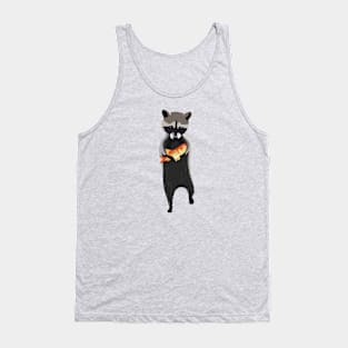 Cute Raccoon holding Goldfish Tank Top